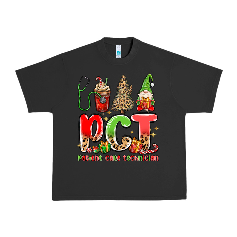 Pct Patient Care Technician Christmas Urban Heavy Tee by MaliasSmallBusiness | Teevron