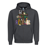 Smoke He is risen Easter Day Zipper Hoodie - HowdyJamesFarm