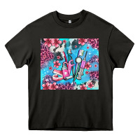 Asphalt dentist element with flowers Heavy Core Tee - AdoDesignShop