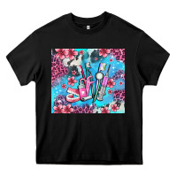 Black dentist element with flowers Heavy Core Tee - AdoDesignShop