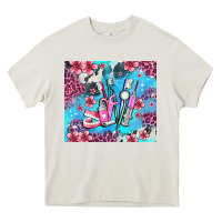 Cream dentist element with flowers Heavy Core Tee - AdoDesignShop