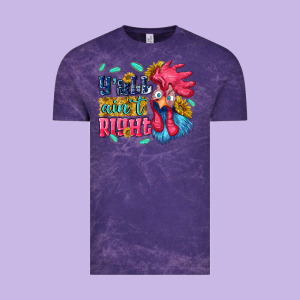 Yall Aint Right With Chicken Vintage Tee Designed By Nancycooperartshop