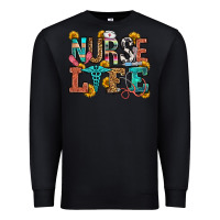 Black nurse life Premium Sweatshirt - OliviaCreatesArt