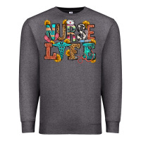 Charcoal Heather nurse life Premium Sweatshirt - OliviaCreatesArt