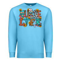 Ocean Blue nurse life Premium Sweatshirt - OliviaCreatesArt