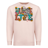 Pale Pink nurse life Premium Sweatshirt - OliviaCreatesArt