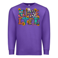 Purple nurse life Premium Sweatshirt - OliviaCreatesArt