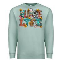 Seafoam nurse life Premium Sweatshirt - OliviaCreatesArt