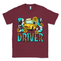 Burgundy bus driver Classic Tee - NancyCooperArtShop