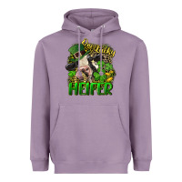 Lavender One lucky Heifer Heavyweight Hoodie - CowGirlArtShop