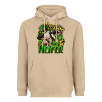 Mushroom One lucky Heifer Heavyweight Hoodie - CowGirlArtShop