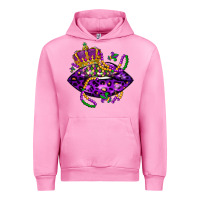Fuchsia Pink mardi gras lips Urban Hoodie - LillyAllenDesigns