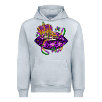 Heather Grey mardi gras lips Urban Hoodie - LillyAllenDesigns