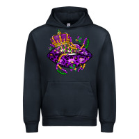 Navy mardi gras lips Urban Hoodie - LillyAllenDesigns