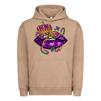 Pigment Burro mardi gras lips Urban Hoodie - LillyAllenDesigns
