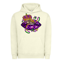 Pigment Pistachio mardi gras lips Urban Hoodie - LillyAllenDesigns