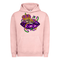 Pigment Salmon mardi gras lips Urban Hoodie - LillyAllenDesigns