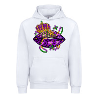 White mardi gras lips Urban Hoodie - LillyAllenDesigns
