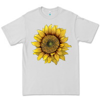Dove Grey sunflower Premium Tee - Artiststas