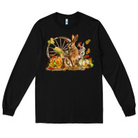 Black Fall Rabbit Long Sleeve Tee - LillyAllenDesigns