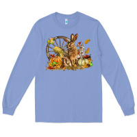 Colony Blue Fall Rabbit Long Sleeve Tee - LillyAllenDesigns