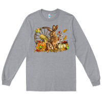 Heather Grey Fall Rabbit Long Sleeve Tee - LillyAllenDesigns