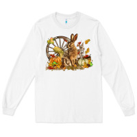 White Fall Rabbit Long Sleeve Tee - LillyAllenDesigns