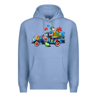 Colony Blue Autism truck Premium Hoodie - CowGirlArtShop
