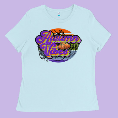Autumn Vibes Ladies Tee Designed By Jahusdesignshop