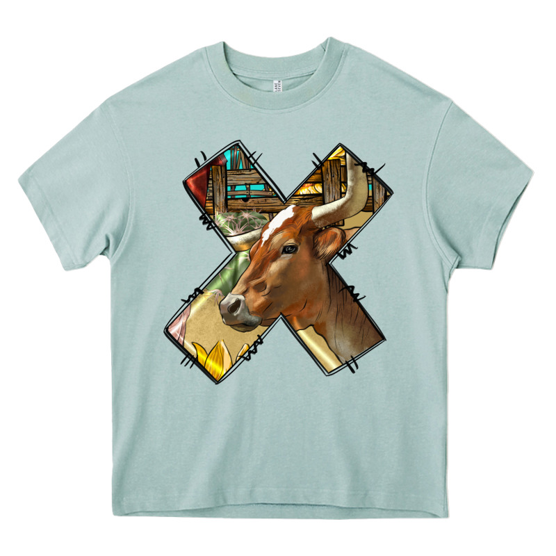 Farm Life Alphabet Lowercase Letters X Heavy Core Tee by BundleAndBundleShop | Teevron