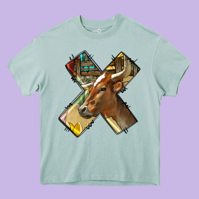 Farm Life Alphabet Lowercase Letters X Heavy Core Tee Designed By Bundleandbundleshop