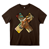 Chocolate Brown farm life alphabet lowercase letters x Heavy Core Tee - BundleAndBundleShop