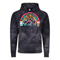 Cloud Black nurse rainbow Vintage Hoodie - NancyCooperArtShop