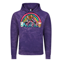Cloud Purple nurse rainbow Vintage Hoodie - NancyCooperArtShop