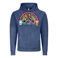 Vintage Denim nurse rainbow Vintage Hoodie - NancyCooperArtShop