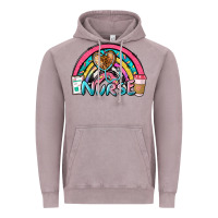 Vintage Zinc nurse rainbow Vintage Hoodie - NancyCooperArtShop