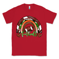Red Football Rainbow Classic Tee - RanaPortraitStore