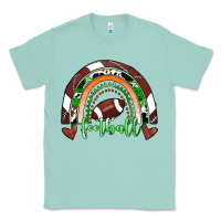 Seafoam Football Rainbow Classic Tee - RanaPortraitStore