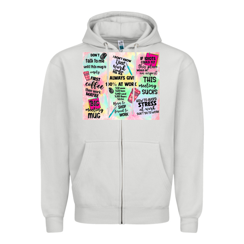 Funny Office Zipper Hoodie by TumblerDesignByShophia | Teevron