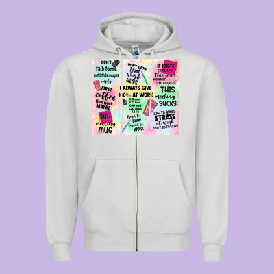 Funny Office Zipper Hoodie Designed By Tumblerdesignbyshophia