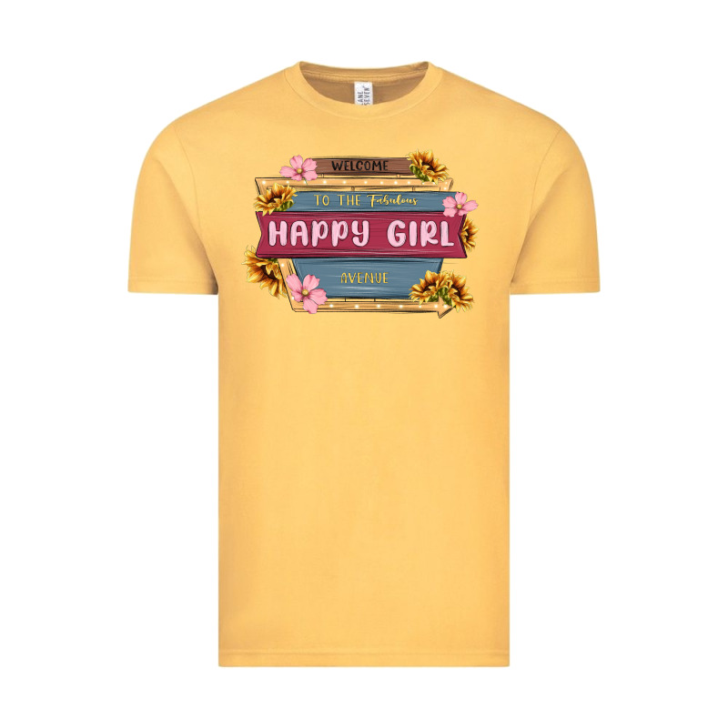 Welcome To The Fabulous Happy Girl Avenue Vintage Tee by MaliasSmallBusiness | Teevron