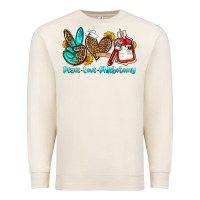 Sandshell peace love phlebotomy Premium Sweatshirt - OliviaCreatesArt