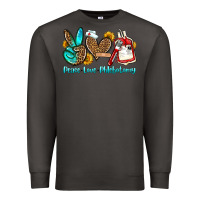 Smoke peace love phlebotomy Premium Sweatshirt - OliviaCreatesArt