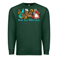Sports Green peace love phlebotomy Premium Sweatshirt - OliviaCreatesArt