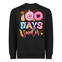Black 100 days sweeter Heavyweight Sweatshirt - Artiststas