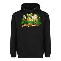 Black St. Patrick's Day cat Heavyweight Hoodie - HowdyJamesFarm