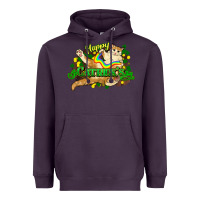 St. Patrick's Day Cat Heavyweight Hoodie | Teevron