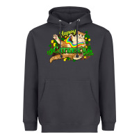 Smoke St. Patrick's Day cat Heavyweight Hoodie - HowdyJamesFarm