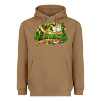 Toasted Coconut St. Patrick's Day cat Heavyweight Hoodie - HowdyJamesFarm