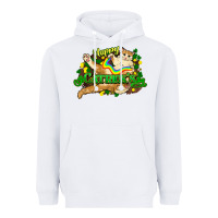 White St. Patrick's Day cat Heavyweight Hoodie - HowdyJamesFarm